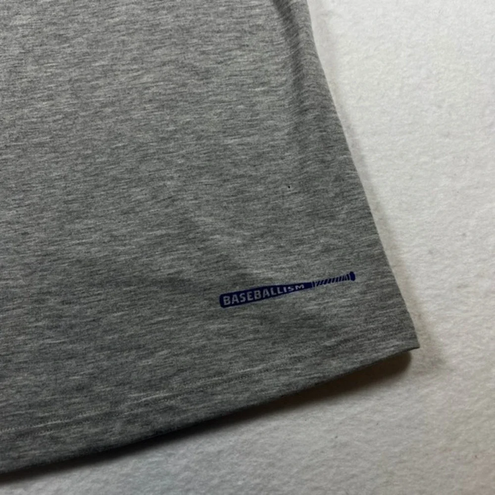 Baseballism‎ Los Angeles Dodgers Heart Cap Graphic T-Shirt Gray Kids Large NWT